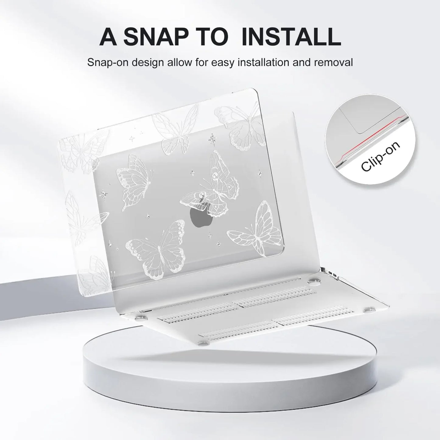 Transparent Hard Shell MacBook Case – MacBook Air & Pro 11" to 16" | M1 M2 Chip Compatible