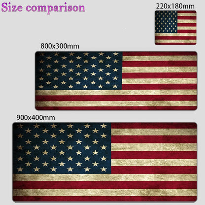 USA Flag XXL Extended Gaming Mouse Pad – 900x400mm Anti-Slip Desk Mat for Keyboard & Mouse