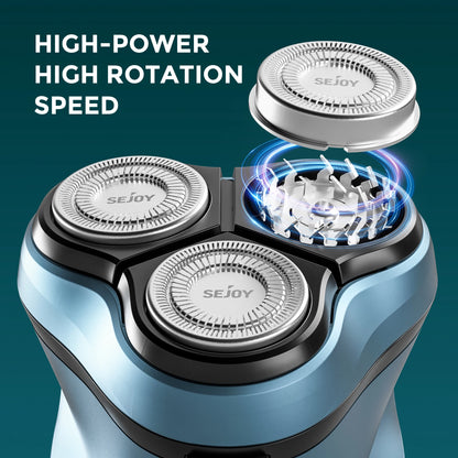 Sejoy Electric Razor for Men – Rechargeable Electric Shaver