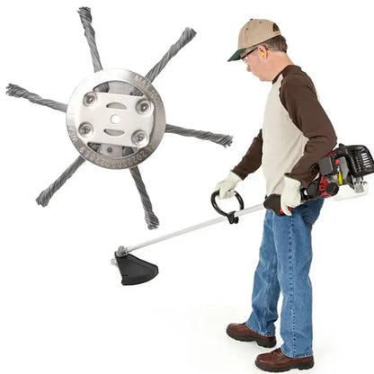 Universal Grass Trimmer Head – Metal Weed Eater Blade Replacement