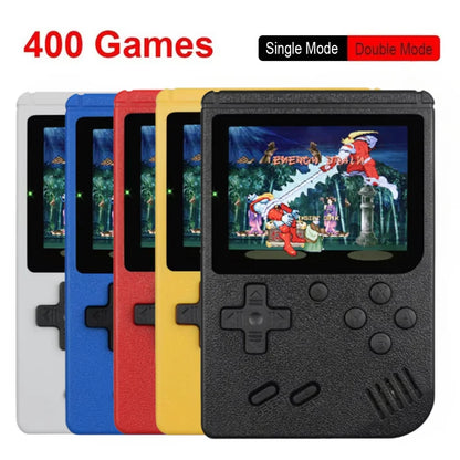Retro handheld game console with 3-inch color LCD screen, 8-bit portable gaming device by R.E.D. Shopping