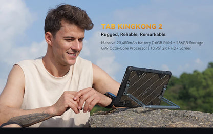Cubot Tab KingKong 2 Rugged Tablet – Android 14, Helio G99, 20400mAh, 16GB RAM, 256GB, IP68, 10.95"