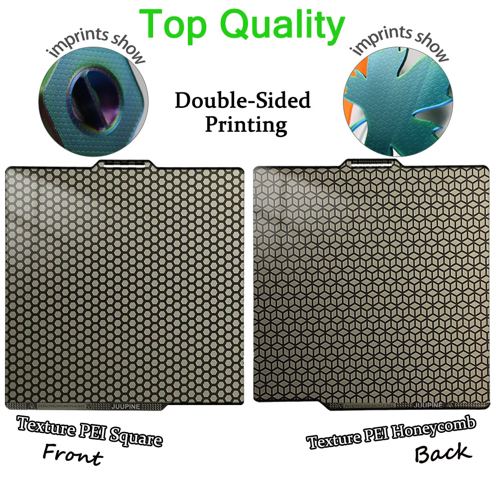 JUUPINE Spring Steel Build Plate for Bambu Lab – 257x257mm, For X1C / P1S / P2S / A1 / X2D