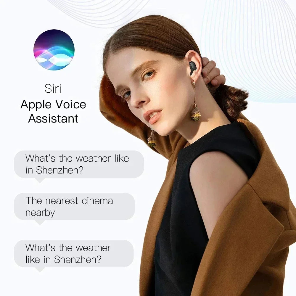 E6S TWS Wireless Bluetooth Earphones - Noise Cancelling with Microphone
