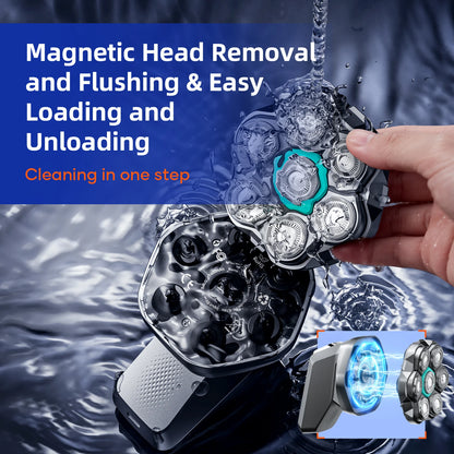 Kensen S32 Replacement Razor Blade – 7D Magnetic Head, Waterproof Stainless Steel, for FK-8780 Head Shaver