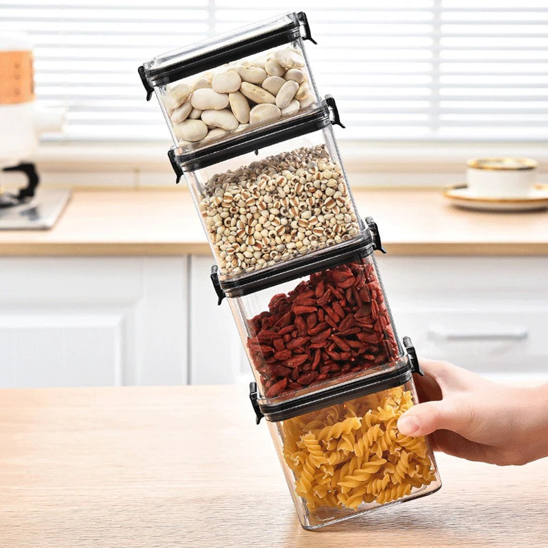 Airtight Kitchen Storage Jars | Moisture-Proof PET Containers 460ml–1800ml