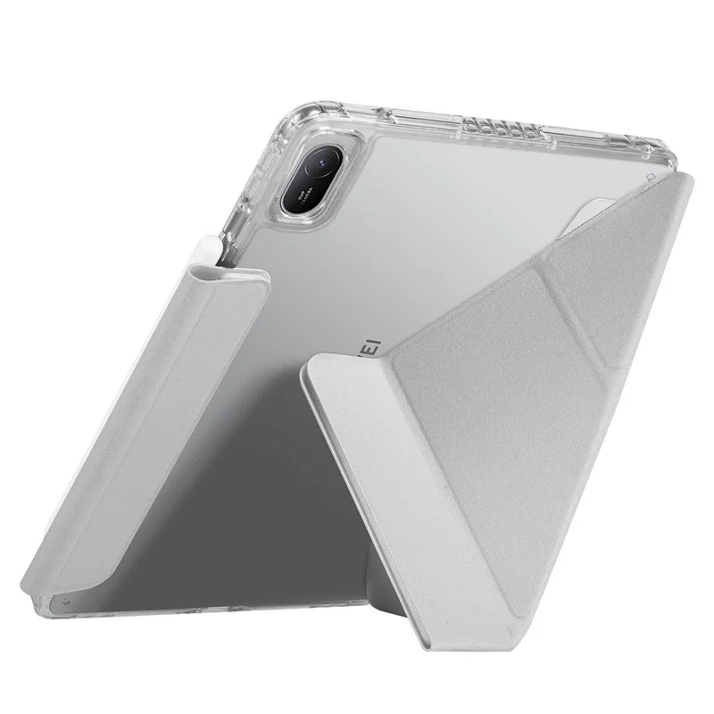 Huawei MatePad 11.5 2025 Smart Fold Case – Magnetic PU Leather + Acrylic Hard Back
