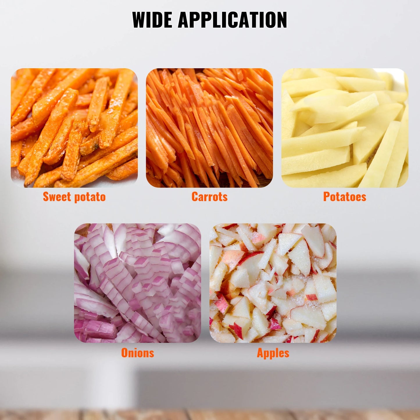 SucceBuy Professional Food Dicer | French Fry & Vegetable Cutter | Stainless Steel | EU Stock