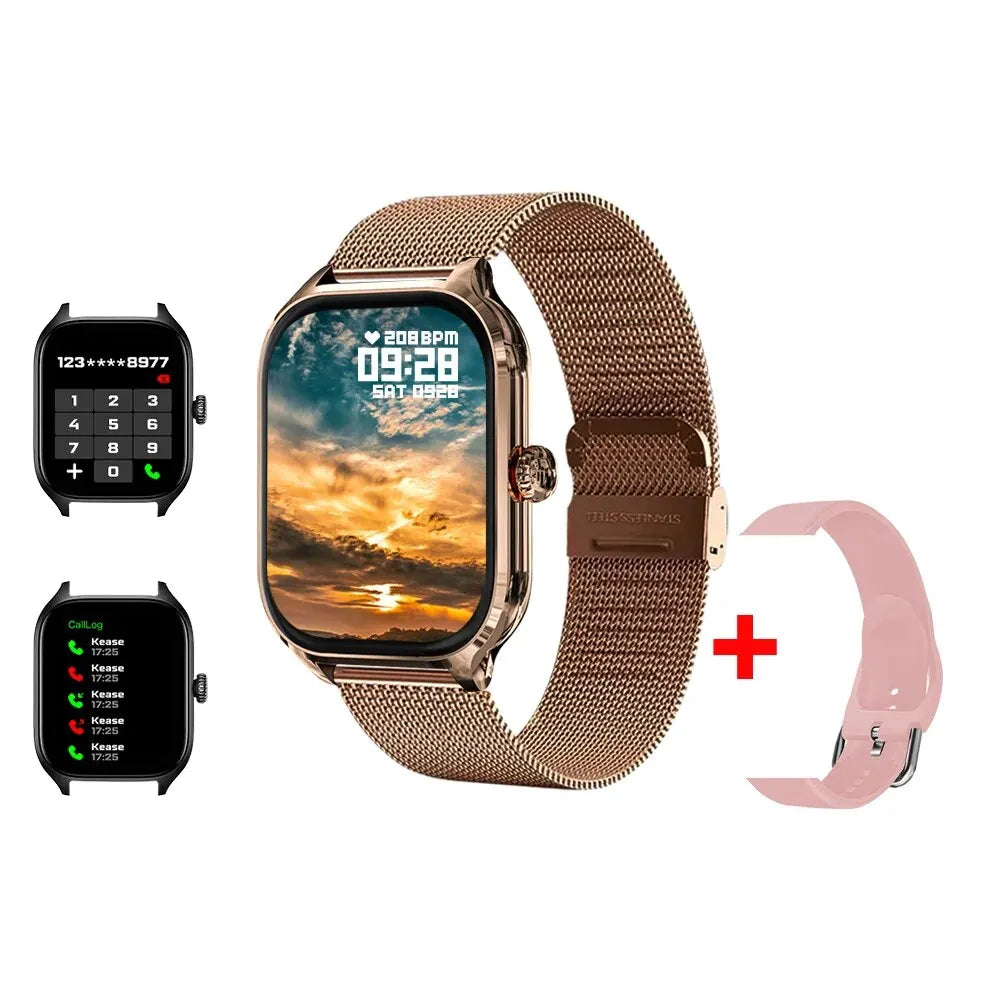 R.E.D. Shopping H9 Smart Watch with 2.01-inch HD display, Bluetooth calling, 19 sport modes, and health monitoring features.
