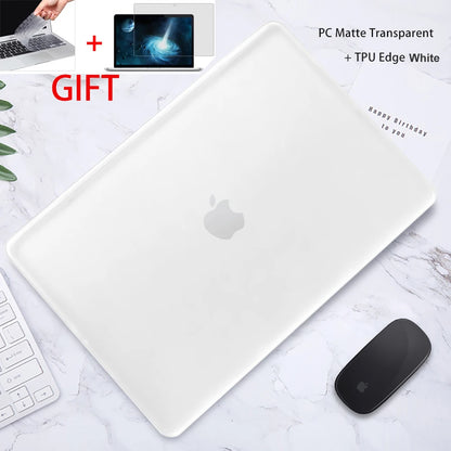 Soft TPU+PC MacBook Case – Pro 16/14/13, Air 15/13, M1–M5 (2019–2025)