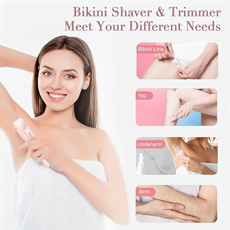 Women's Electric Hair Remover | Double Head Shaver, Private Area Trimmer, Valentine's & Christmas Gift