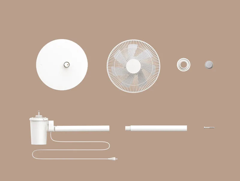 Xiaomi MIJIA Floor Fan — 7 Blade, 90° Wide-Angle Oscillation, Mi Home APP Control, Wired