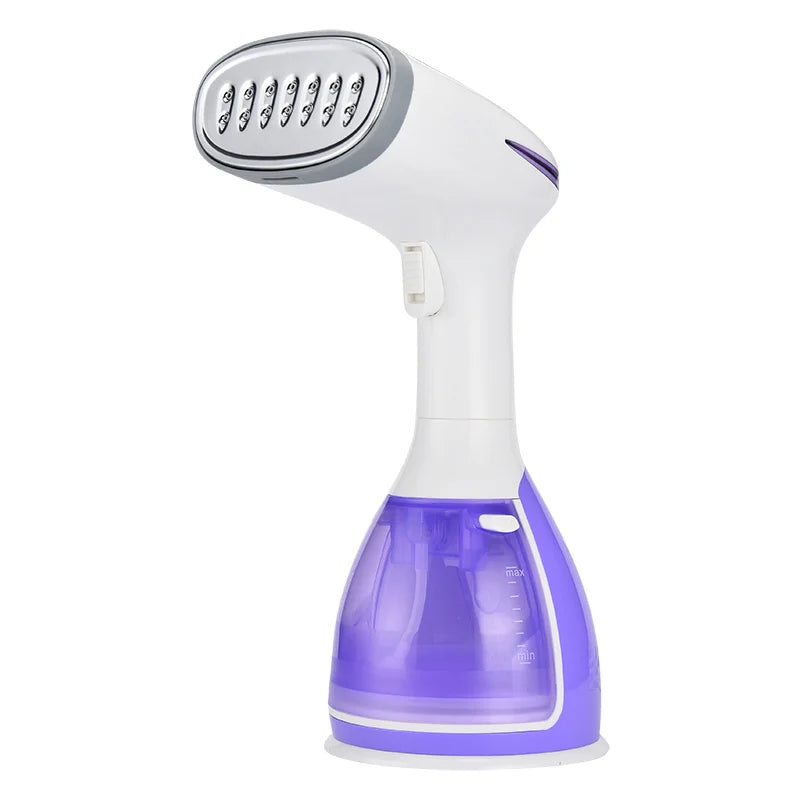 saengQ 1500W Handheld Garment Steamer | Portable Travel Steam Iron | 280ml | Fast Heat | EU Plug | Blue / Violet / Pink