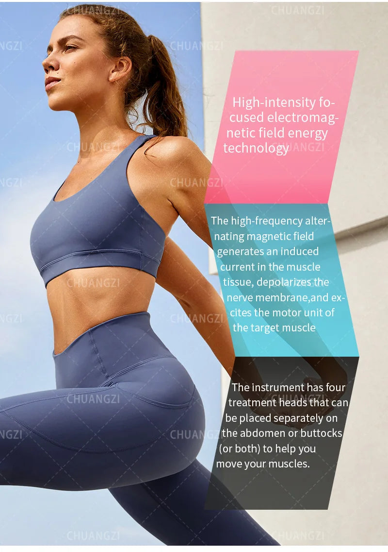 EMS Mini 200Hz Body Sculpting Machine – RF + Muscle Stimulation, Fat Burning, Electromagnetic Slimming