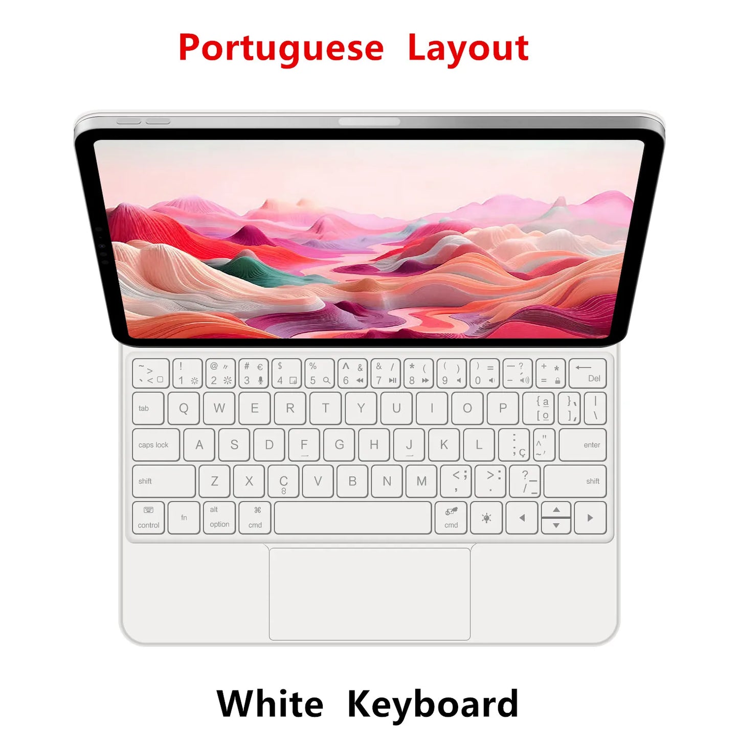 Magic Keyboard for iPad 11th Gen (A16) 2025 | Smart Case | Multi-Language | Black & White | 7 Languages