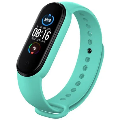 Silicone Watch Strap for Xiaomi Mi Band 3 4 5 6 7 | 24 Colors
