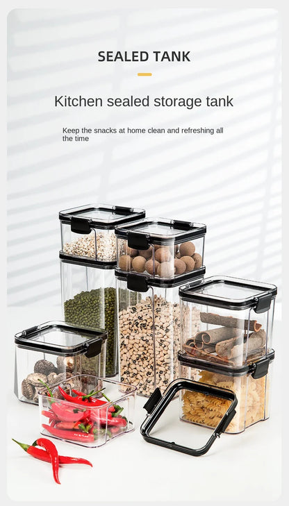Airtight Kitchen Storage Jars | Moisture-Proof PET Containers 460ml–1800ml