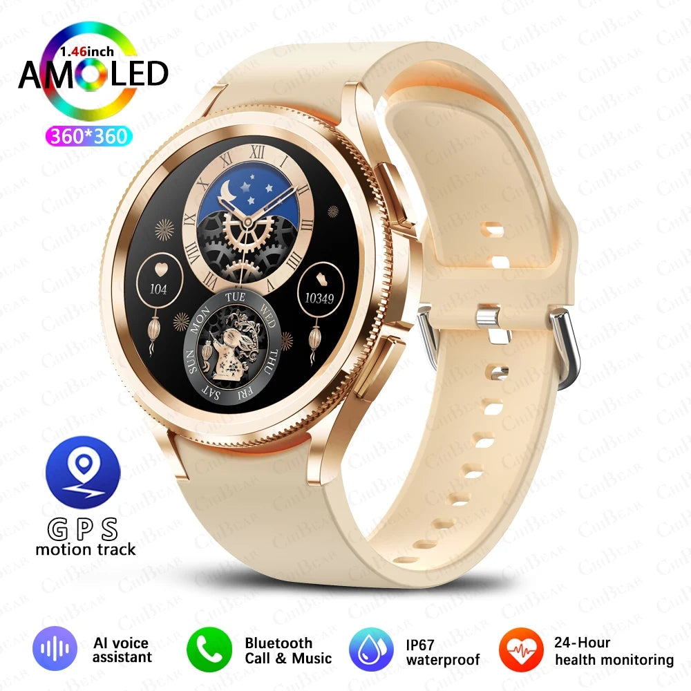 2025 Smart Watch 6 – AMOLED HD Screen, 100+ Sport Modes, IP68 Waterproof, Android & iOS