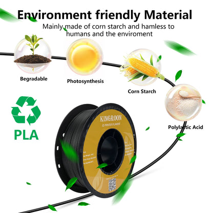 3D Printer Filament Bundle – 10KG, 1.75mm PLA / PETG, 10 Rolls, Mixed Colors & Materials, Fast Ship