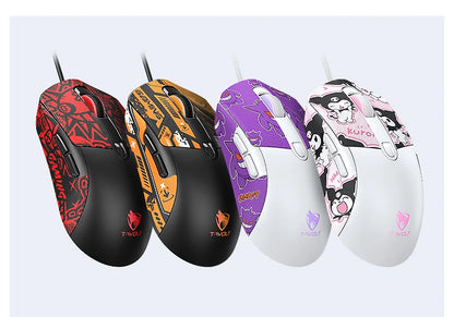 OBAME Wired Gaming Mouse – 6-Key RGB Backlight, Anti-Slip Sticker Design