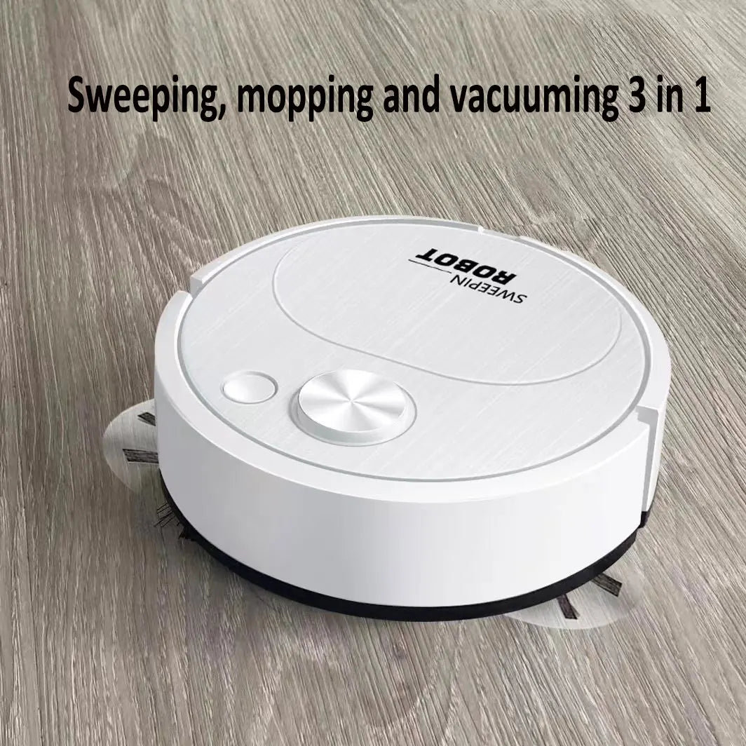 R.E.D. Shopping 3-in-1 smart robot vacuum cleaner with mopping, 1500Pa wireless sweeping for home and office cleaning.