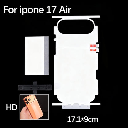 Full Coverage Hydrogel Screen Protector for iPhone 17 / 16 / 15 – HD Side Frame Film