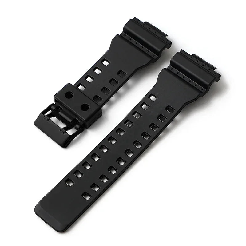 Silicone Replacement Watch Strap for Casio G-Shock GA-100/110/200/400/700 – 16mm Resin Band