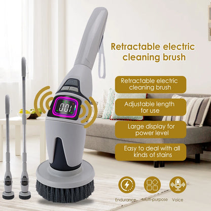 10-in-1 Electric Cleaning Brush | Multifunctional | Bathroom & Toilet | Voice Announcement