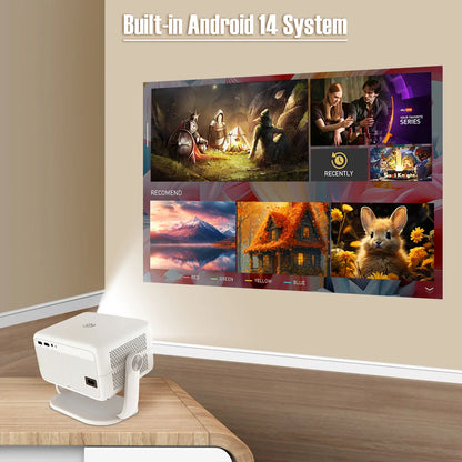 Magcubic L018 Native 1080P Portable Projector – 650 ANSI, Android 14, Auto Keystone, WiFi 6, BT5.4