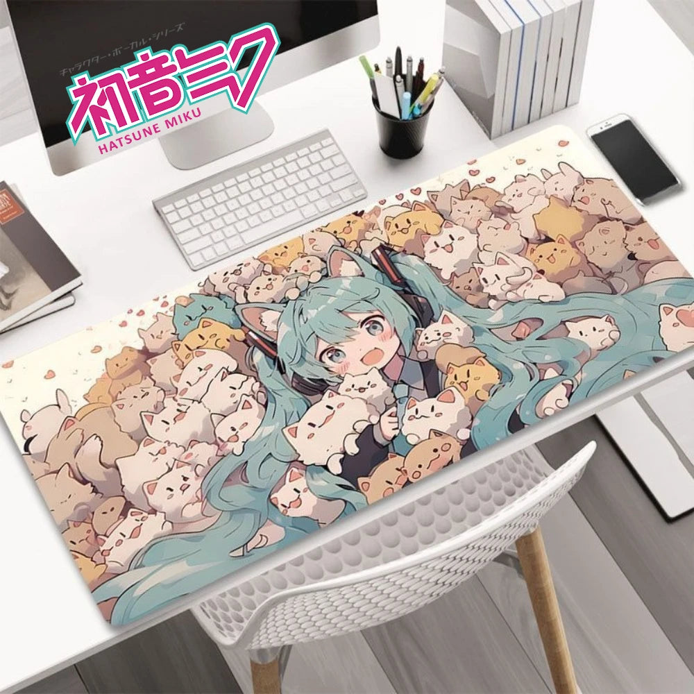 Hatsune Miku XXL Gaming Desk Mat – Anime Mouse Pad, Non-Slip