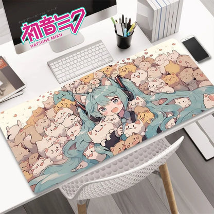 Hatsune Miku XXL Gaming Desk Mat – Anime Mouse Pad, Non-Slip