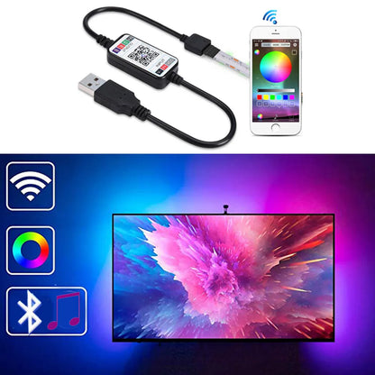 WiFi Bluetooth RGB COB LED Strip Light – 576 LEDs, 24/44 Key Remote, Flexible Tape Kit