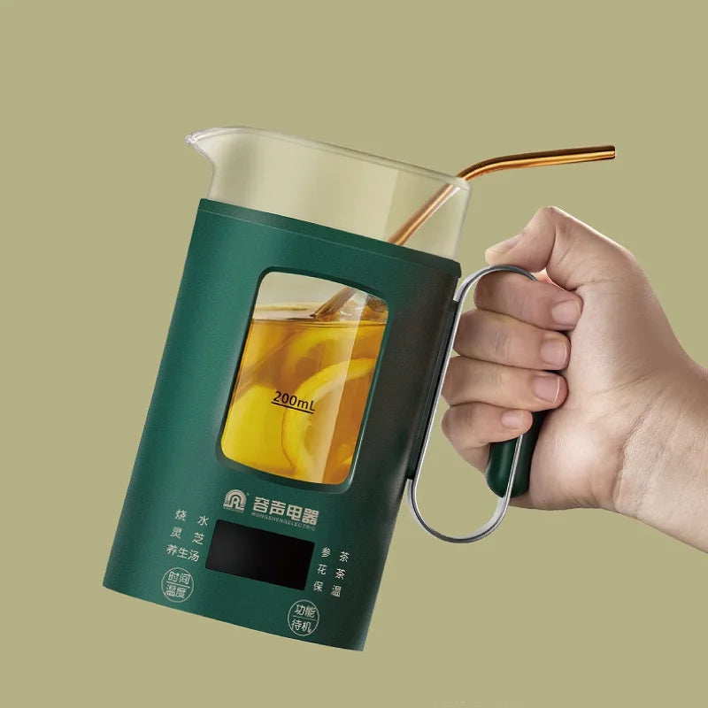 600ml Smart Tea Maker & Electric Kettle – Portable Mini Health Pot, Auto Keep Warm, Multi-Function | 220V Travel