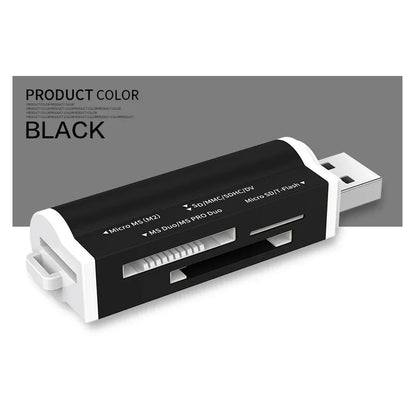All-in-One USB 2.0 Card Reader – SD, TF, Micro SD, MMC, MS Pro