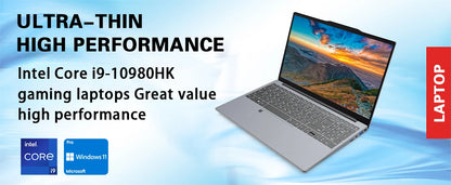 ACEKAMAS 15.6" Gaming Laptop – Intel Core i9-10980HK, 16GB DDR4, up to 2TB SSD, IPS, Windows 11 Pro