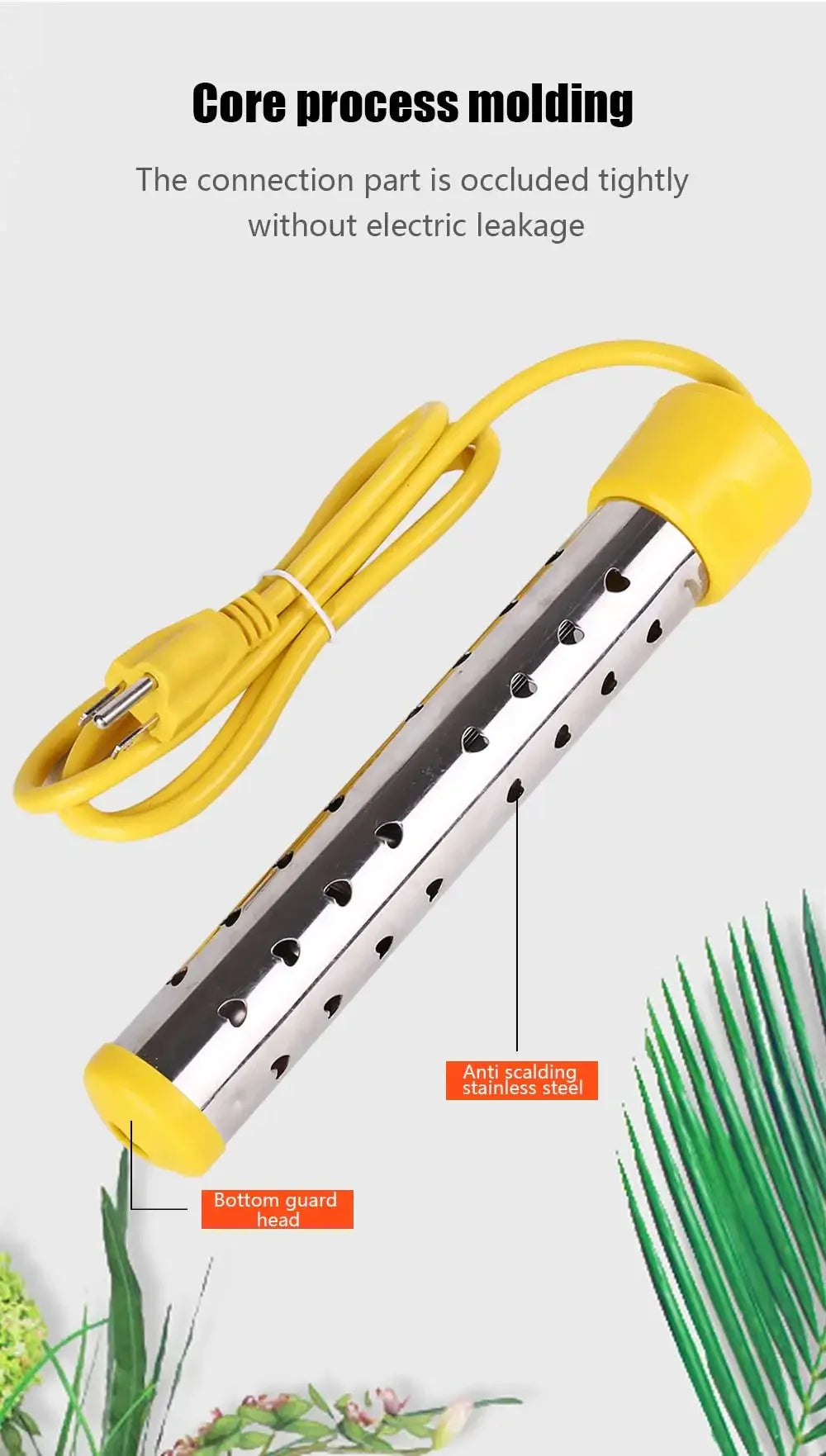 2000W / 2500W Electric Water Boiler Heating Rod | Auto Power Off | Pool & Tank | 220V