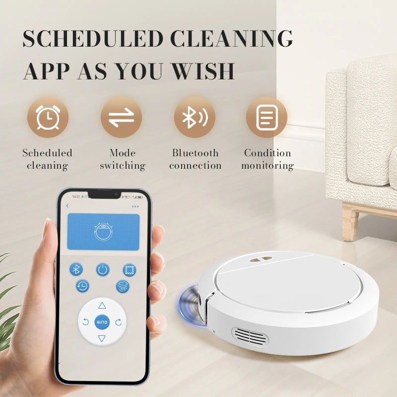 3-in-1 Intelligent Robot Vacuum Cleaner – Sweep, Mop & APP Control