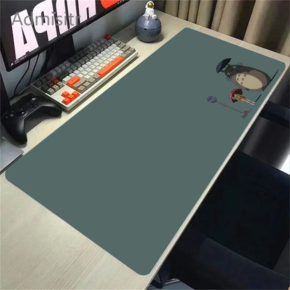 XXL Cartoon Cat Mousepad – 90x40cm HD Print, Non-Slip, Locking Edge Desk Mat