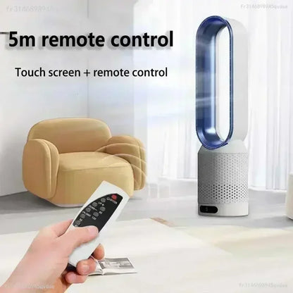 INSIS FEMME Bladeless Tower Fan – Ultra-Quiet Air Purification Circulation, Desk & Floor, Remote Control Option