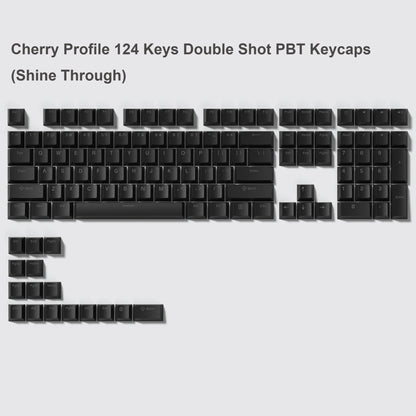 140-Key Cherry Profile Shine-Through RGB PBT Double Shot Keycaps for Cherry/Gateron MX Switches