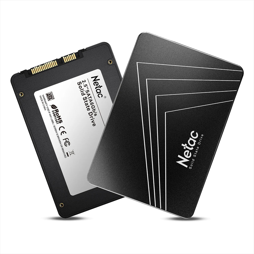 Netac 2.5" SATA3 SSD | 128GB to 2TB | Internal Solid State Drive | Laptop & PC Upgrade