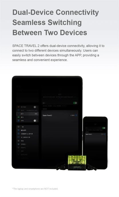 MOONDROP Space Travel 2 TWS Earbuds – HiFi ANC, Bluetooth 6.0, Low-Latency Game Mode, SBC/AAC