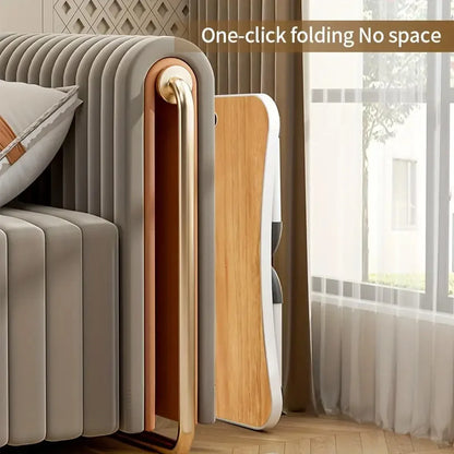 Portable Laptop Desk with USB Light & Fan – Foldable Adjustable Table for Bed & Sofa