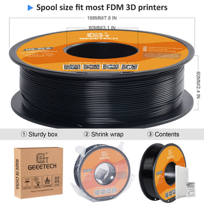 GEEETECH High-Speed PLA Filament – 1.75mm, 1KG, Fast Curing, HS-PLA for High-Speed 3D Printing