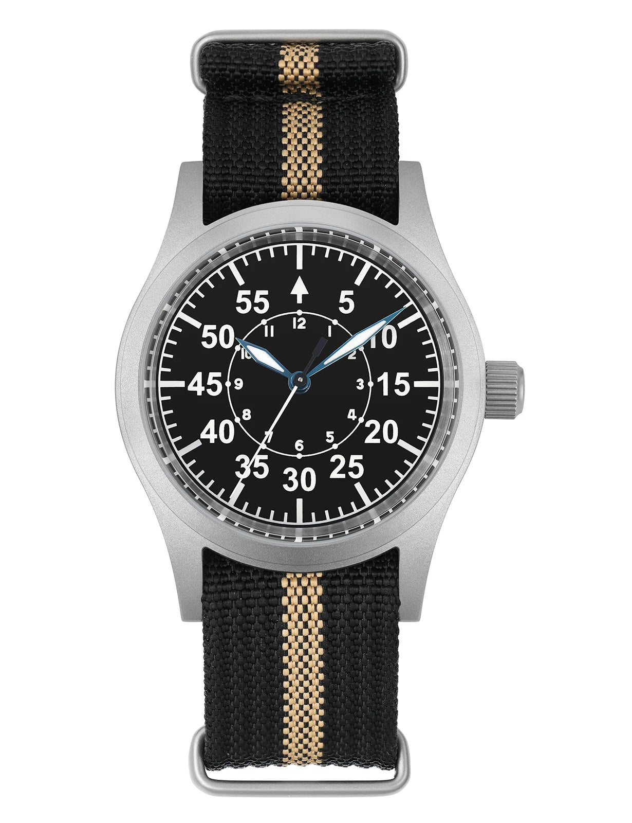 Militado ML05 Vintage Field Watch – 38mm, VH31 Sweep, Sapphire AR Crystal, Luminous