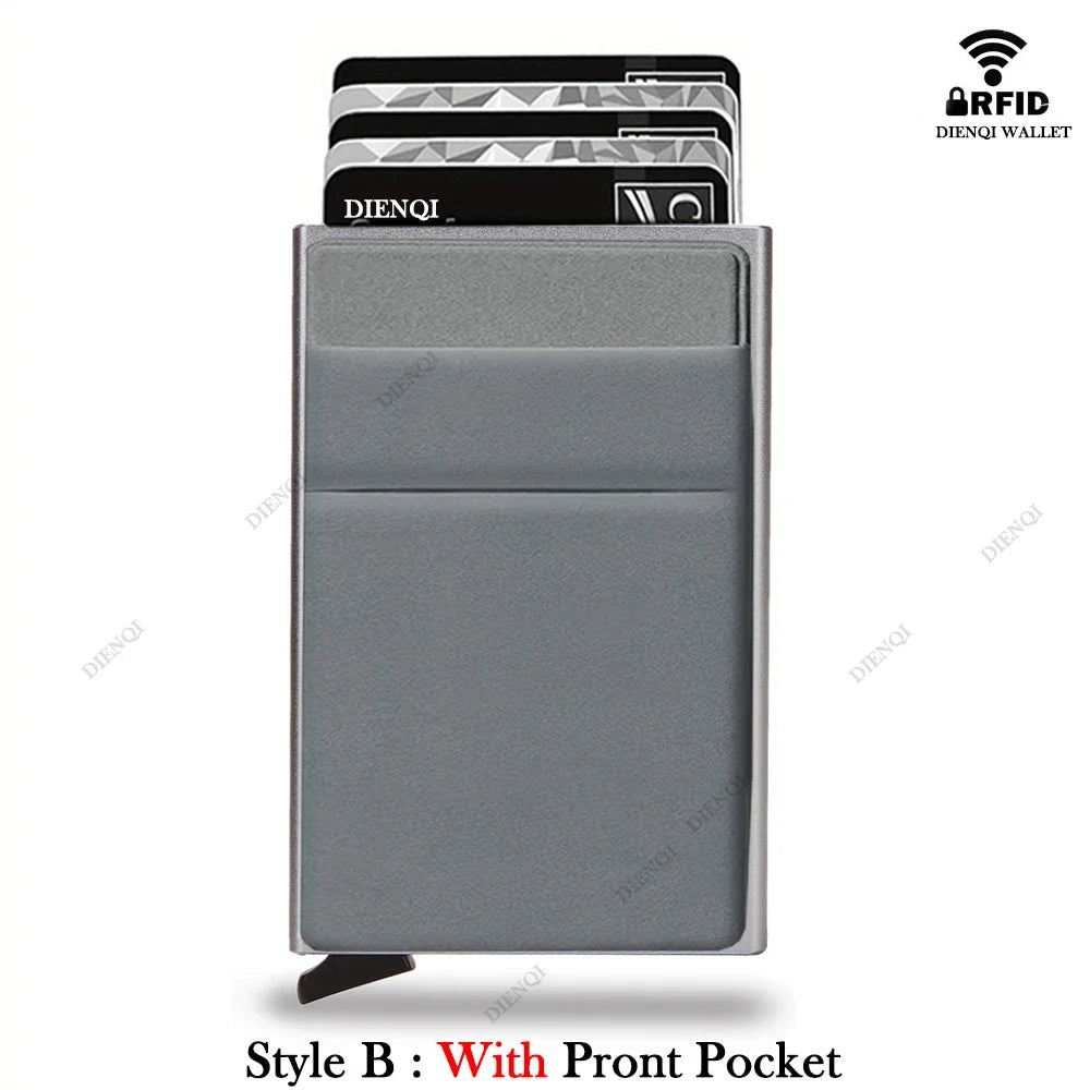 RFID Blocking Slim Metal Card Holder Wallet