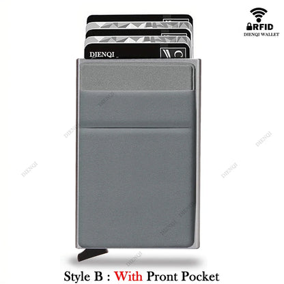 RFID Blocking Slim Metal Card Holder Wallet