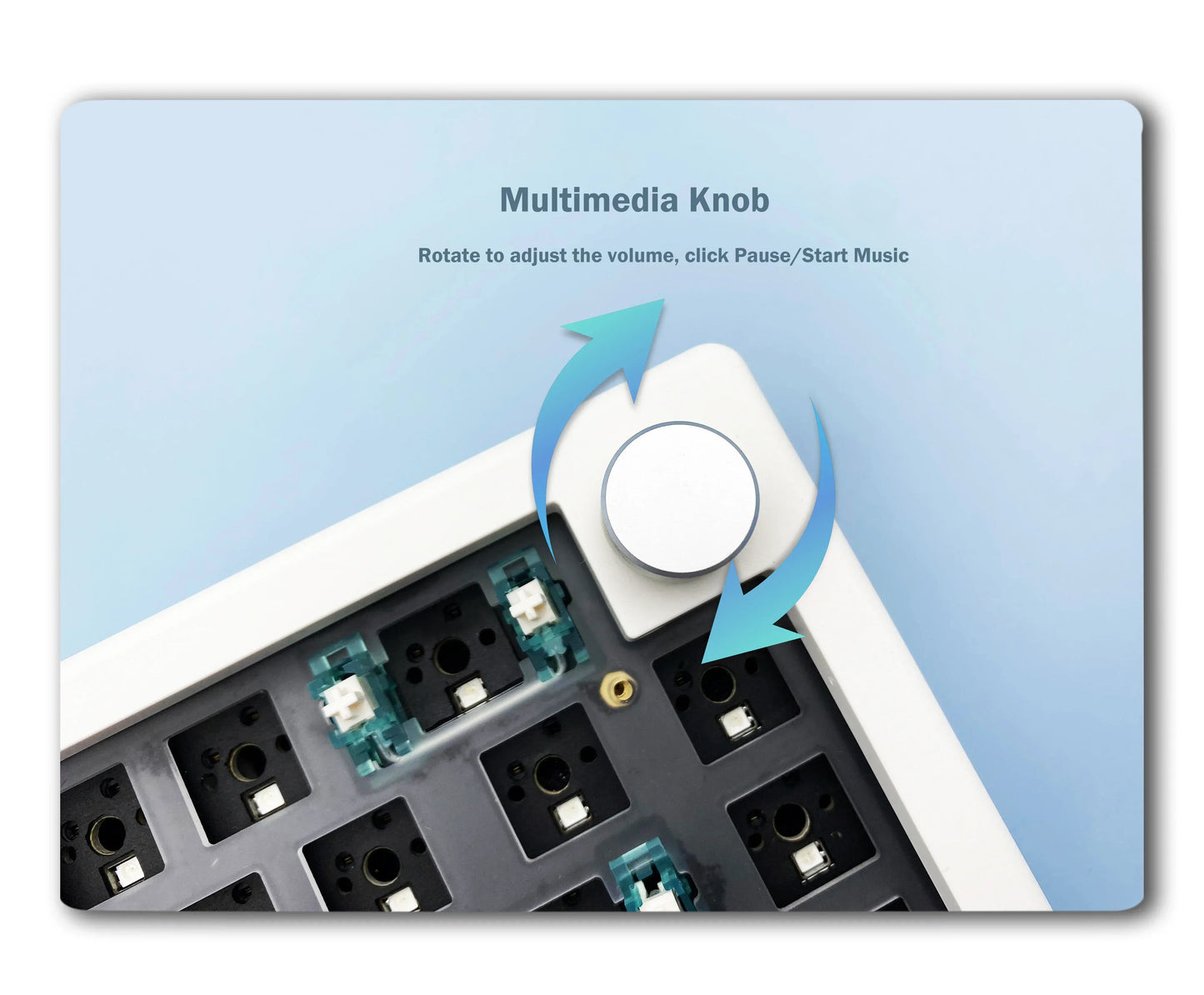 GMK67 Wireless Mechanical Keyboard Kit – 63 Keys, Bluetooth 5.0 / 2.4G / Wired, RGB Hot-Swap | Gaming & Custom Build