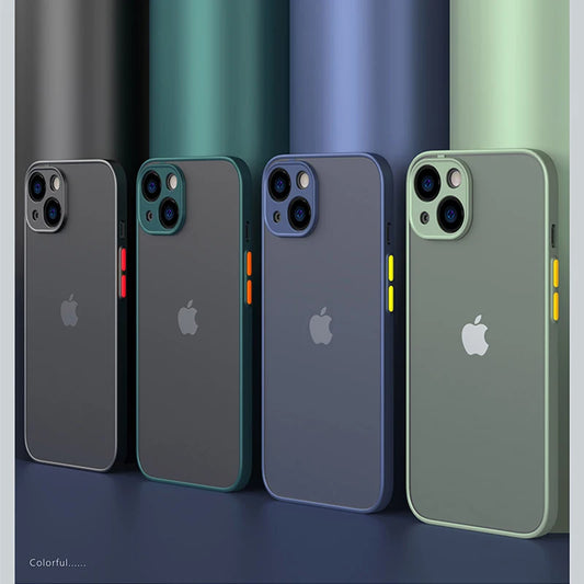 Armor Bumper Shockproof Phone Case for iPhone | Silicone Hard Cover for iPhone 7-15 Pro Max, XR, XS