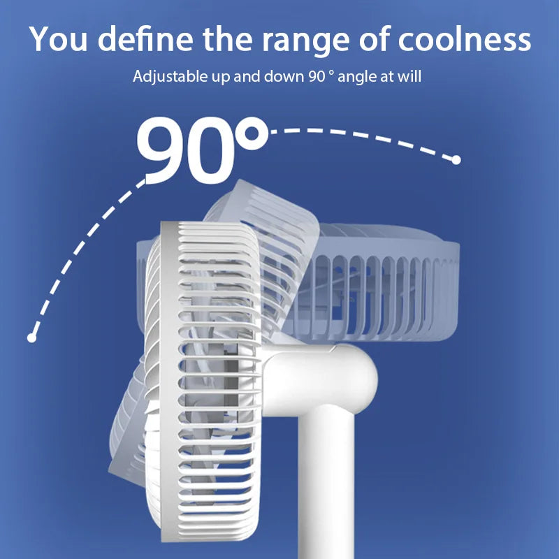 USB Small Electric Desktop Fan – Portable High-Wind Air Circulator